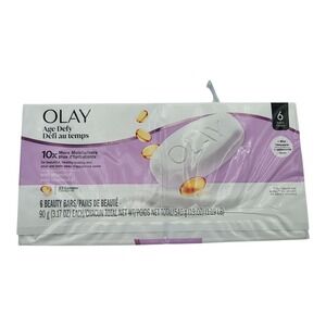 Olay Age Defy Bar Soap with Vitamin E 3.17oz 6-Pack Moisturizing Bars